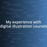 My experience with digital illustration courses